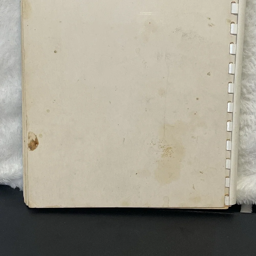 Vintage Church Cookbook CHOICE COOKERY Cooking Recipes Paperback Plastic Binding